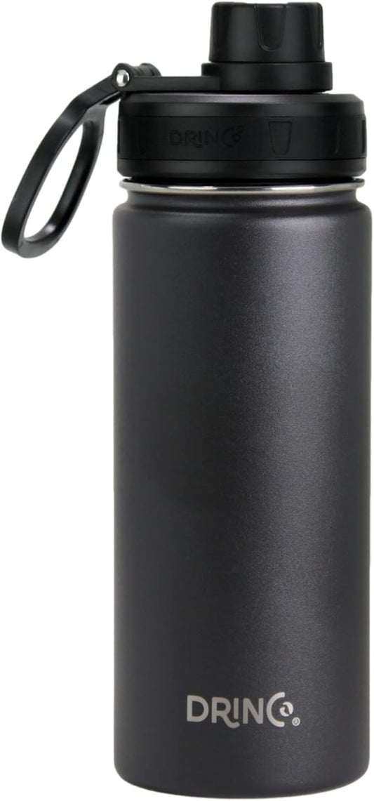 DRINCO Stainless Steel Water Bottle Spout Lid Vacuum Insulated Double Wall by Drinco