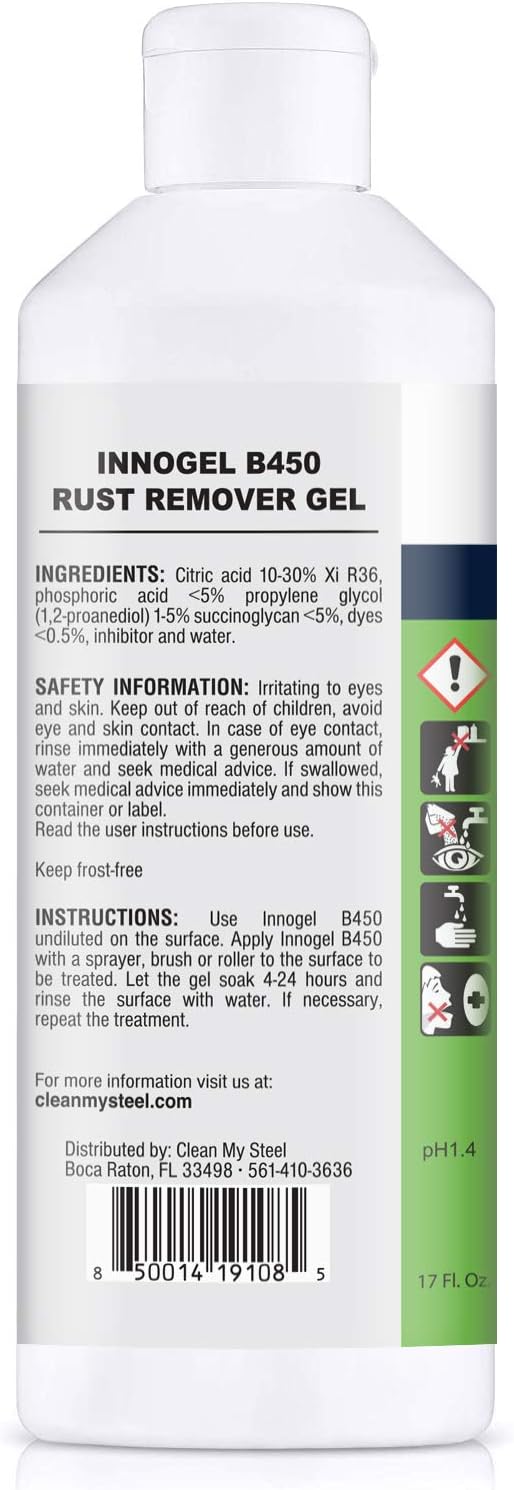 Heavy-Duty Rust Stain Remover for Industrial Use on Metal Surfaces Including - Image 3