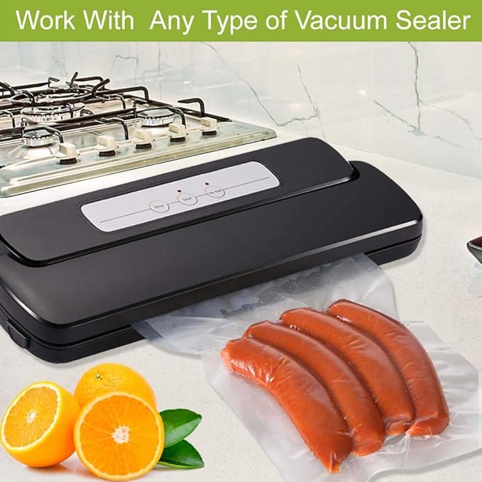 VacYaYa 8 Pack 8"x20' and 11"x20' Vacuum Sealer Bags Rolls - Image 3