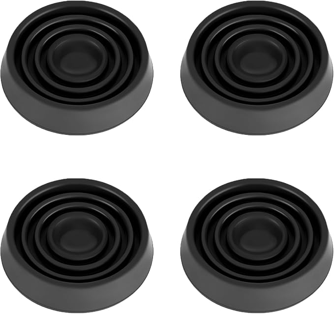 Furniture Coasters, 1.5X1.5 Rubber Caster Cups Non Slip Furniture Pads Non Skid by VOCOMO
