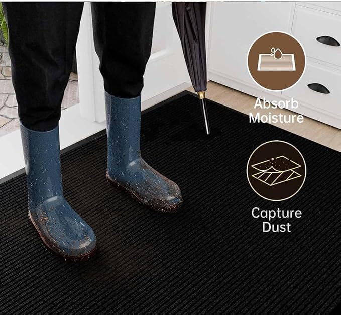SRDDQLC Door Floor Mat Commercial Grade Large Size Heavy Duty Tough Entry - Image 4
