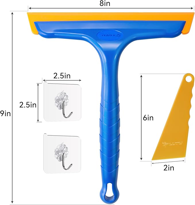 Shower Squeegee for Glass Doors, Bathroom Squeegee for Shower, Window Squeegee - Image 5