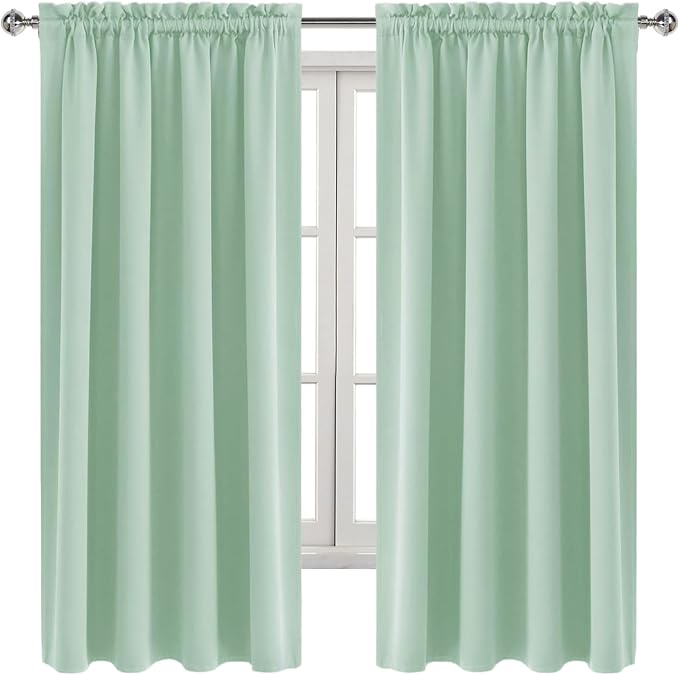 DWCN Blackout Curtains Room Darkening Thermal Insulated Bedroom Curtains Window - Image 9