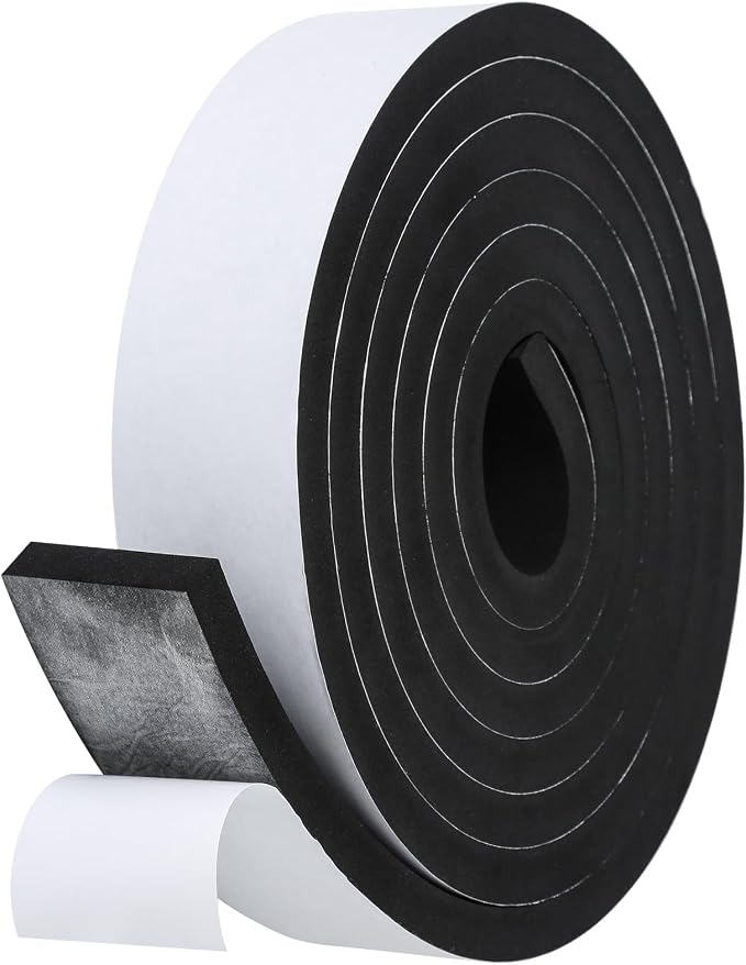 Weather Stripping Door Seal Strip- 2 Inch X 1/2 Inch X 10Feet, Strong Adhesive by Amzjjle