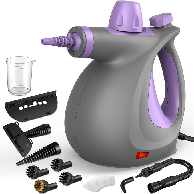 Pressurized Handheld Multi-Surface Natural Steam Cleaner by Phueut