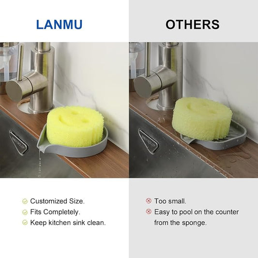 LANMU Silicone Smiley Face Sponge Holder - Image 2