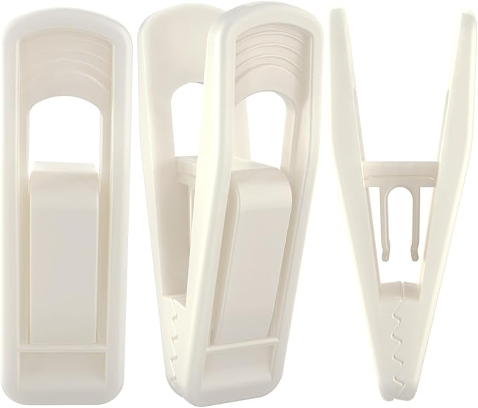 Hanger Clips for Velvet Hangers, Non-Slip Plastic Clips Pant Skirt Hanger Clips by TOFIIGREM