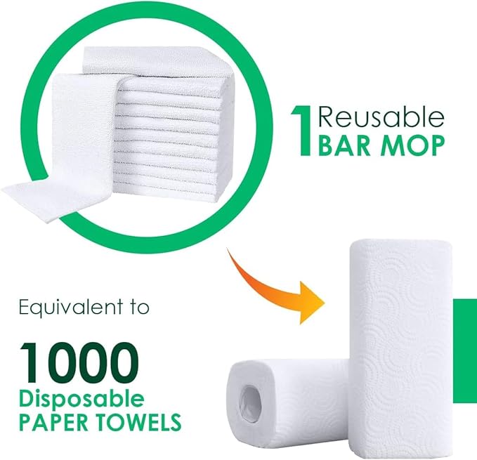 Avalon Towels Terry Bar Mop Towels Size 14"x17" – Absorbent and Durable - Image 2