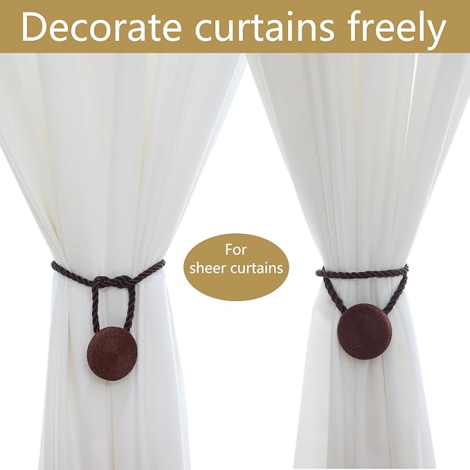 Magnetic Curtain Tiebacks - 12mm Magnetic Tie Backs - Image 3