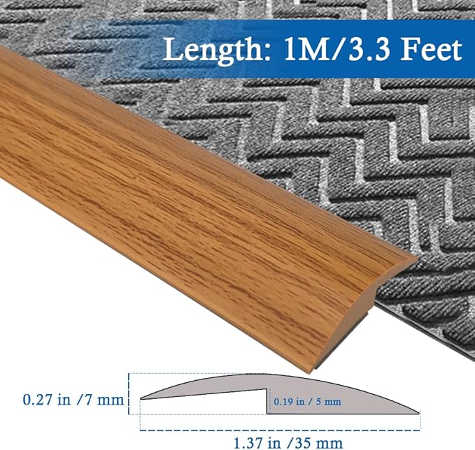 Floor Transition Strip Self Adhesive Carpet & Flooring Transitions Edging Trim - Image 2