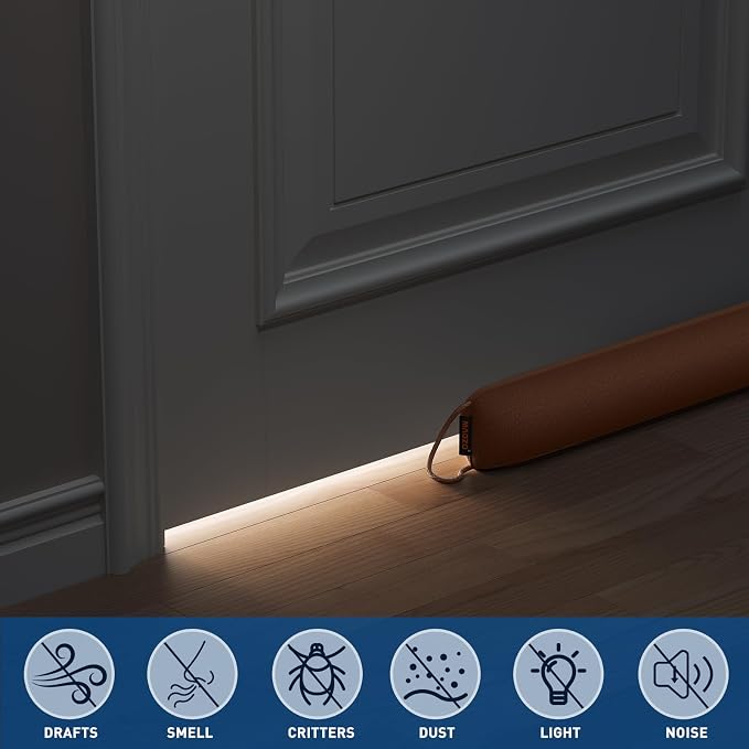 MAGZO Door Draft Stopper, 34 Inch Under Door Draft Blocker Noise Stopper - Image 4