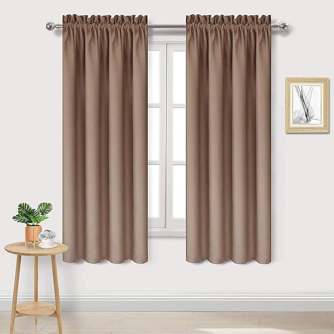 DWCN Blackout Curtains Room Darkening Thermal Insulated Bedroom Curtains Window by DWCN