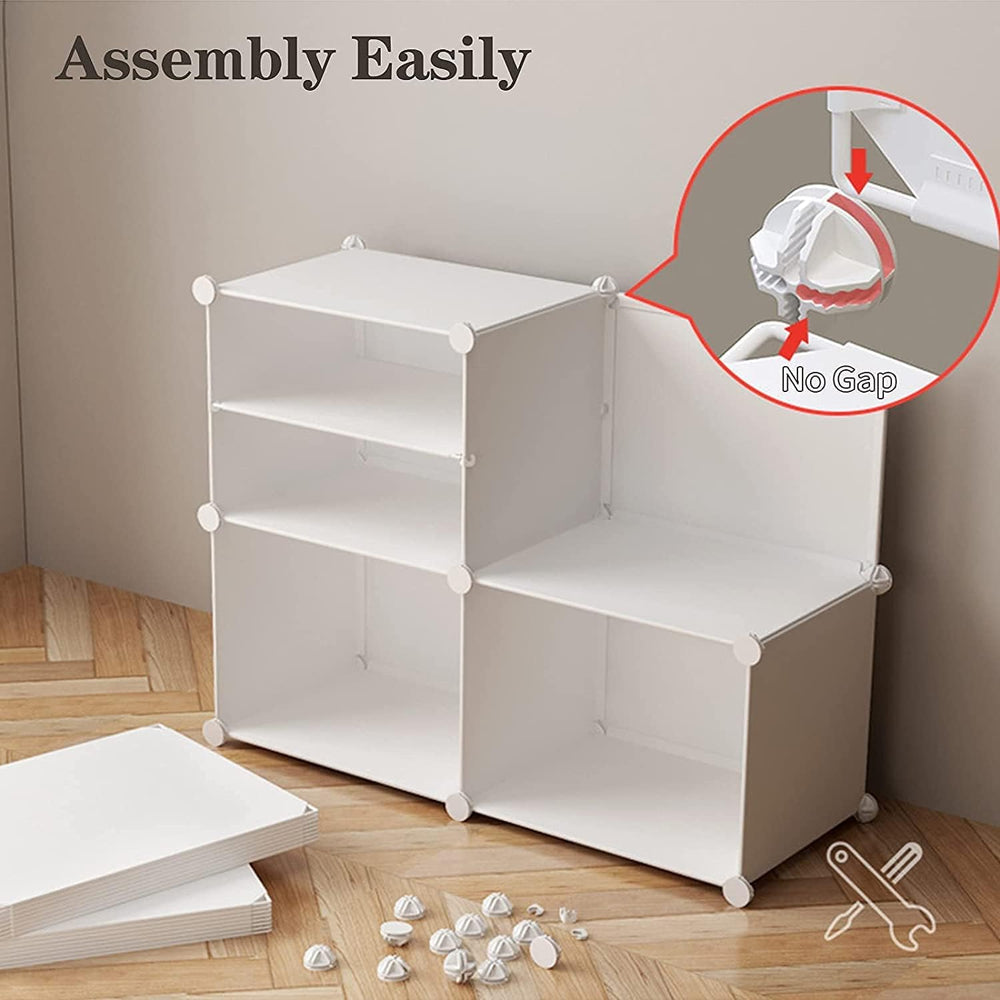 Jomifin Shoe Storage Cabinet 32-64 Pairs with Transparent Doors White