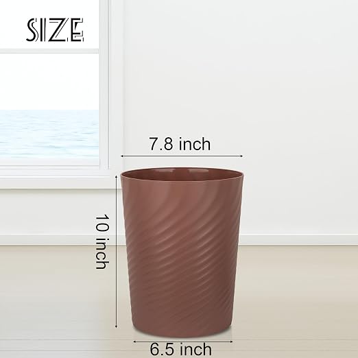 UUJOLY Plastic Trash Can Wastebasket, Garbage Container Basket - Image 6