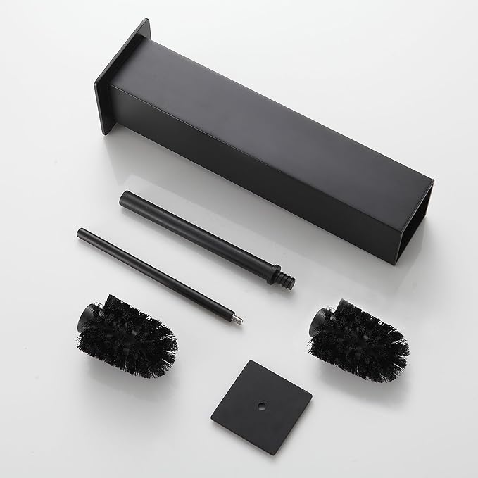 Black Toilet Brush and Holder, Toilet Bowl Brush - Image 6