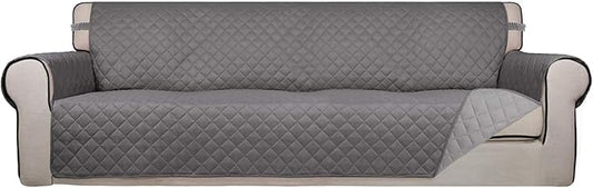 PureFit Reversible Quilted Sofa Cover, Water Resistant Slipcover Furniture by PureFit