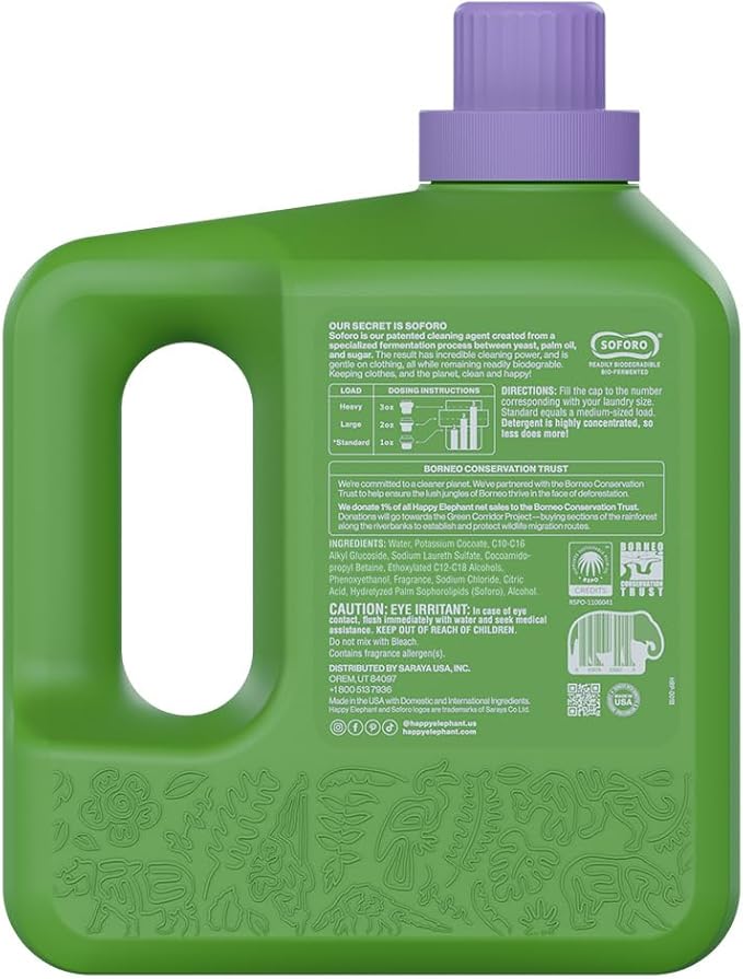 Happy Elephant Laundry Detergent, Ultra Concentrated Washing Machine Laundry - Image 2