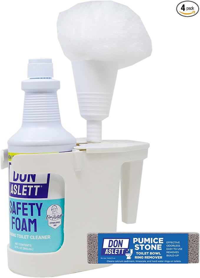 Don Aslett's Complete Toilet Cleaning Set | Includes 32 oz Toilet Cleaner by DonAslett