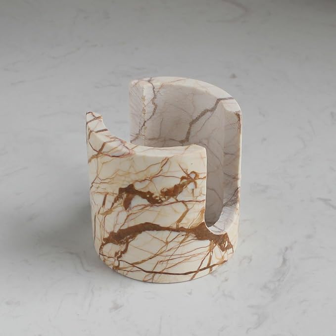 Natural Pink Marble Sponge Holder - Image 6