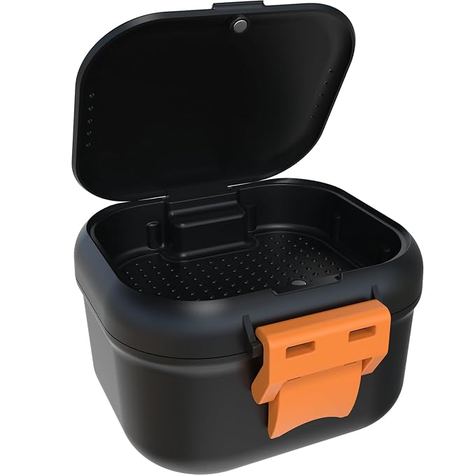 ARGOMAX Leak Proof Denture Bath Cup, Portable Soaking Denture Box, Denture Bath - Image 7