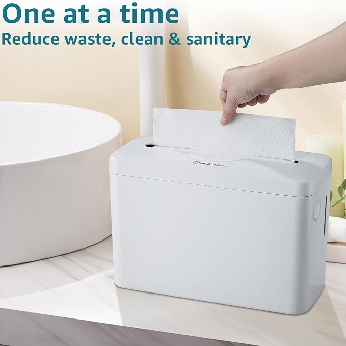 Trifold Paper Towel Dispenser Countertop, 300-Sheet Large Capacity - Image 2