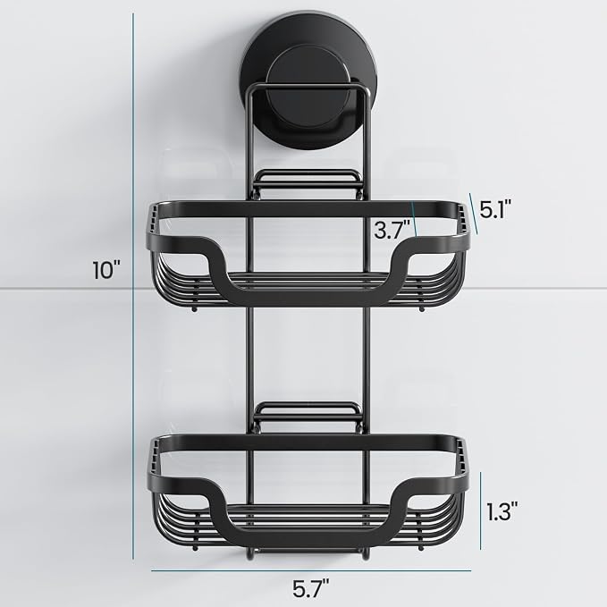 TAILI Double Layer Soap Dish Holder, Bar Soap Tray Suction Cup - Image 7