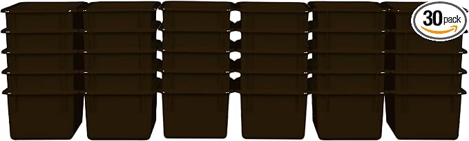 Wood Designs Cubby Storage Bin, Heavy Duty Plastic Containers by Unknown