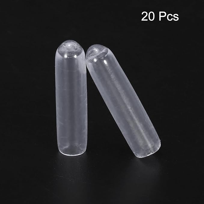 uxcell 20pcs Rubber End Caps 3mm ID Vinyl PVC Round Tube Bolt Cap Cover Screw - Image 2