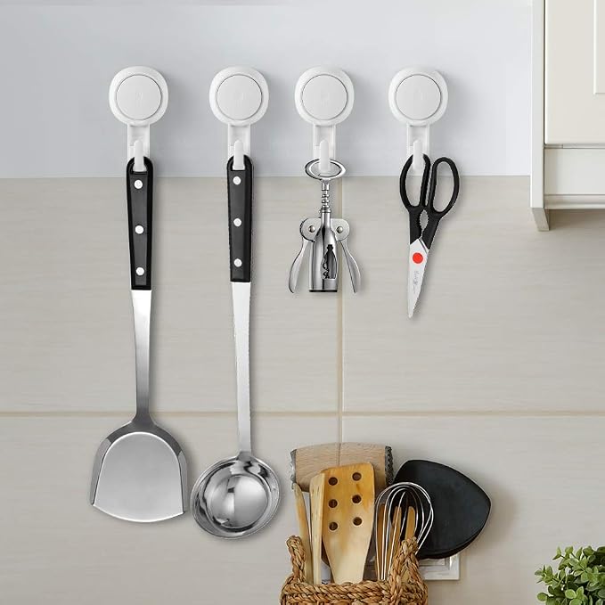 LUXEAR Suction Hooks Powerful Suction Cup Hooks Vacuum Suction Holder Heavy - Image 8