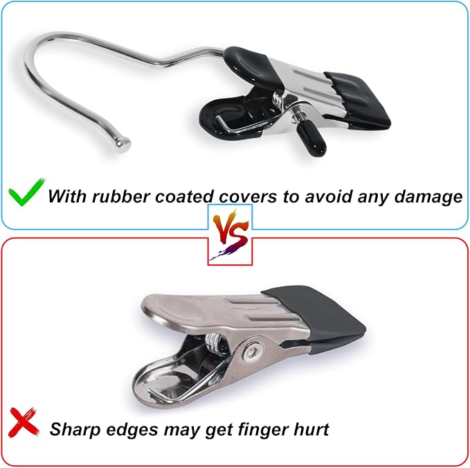 15/30/50Pcs Upgrade Double Head Clamp Dipped Clothespin - Image 4