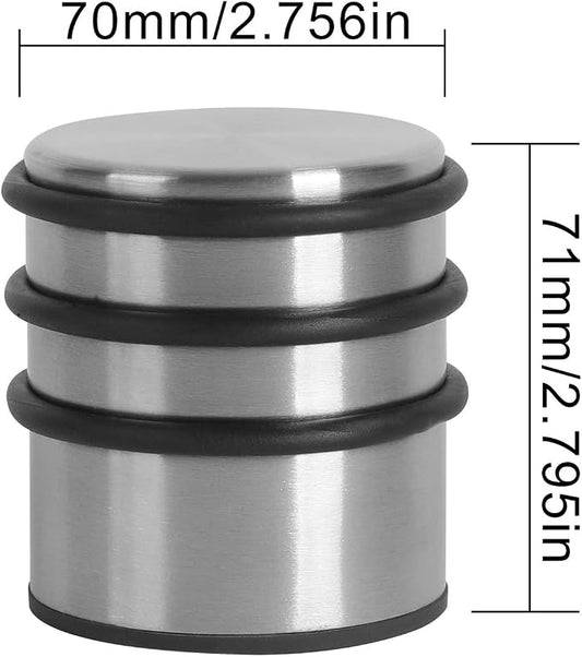 KINJOEK 4 Packs Heavy Duty Door Stopper, Solid Steel Door Stop No Need to Drill - Image 2