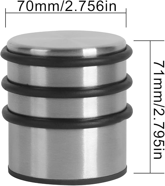 KINJOEK Heavy Weight Door Stopper, No DrillStainless Steel Door Stop - Image 5
