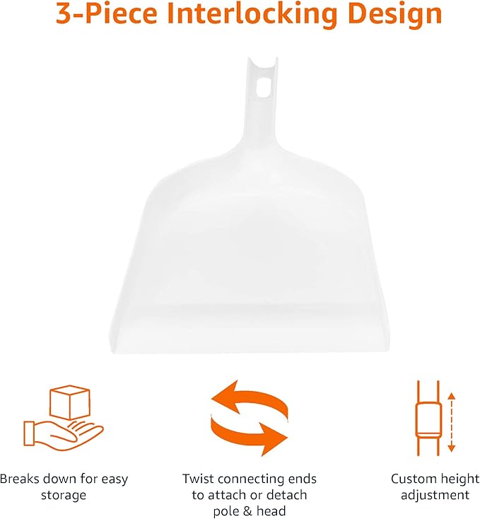 Amazon Basics Dustpan Broom Set - Image 3