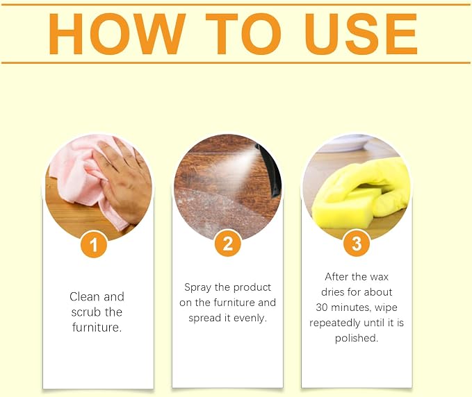 Beeswax Spray Cleaner with Sponge & Towel - Image 3