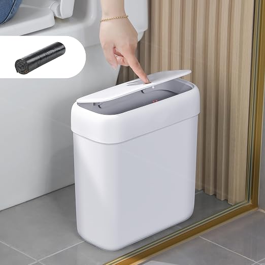 funest Trash Can with Lid, 3 Gallons/10.3 Qt Garbage Can with Press Top by funest