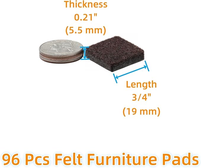 Furnigear Felt Furniture Pads for Hardwood Floors - Image 2