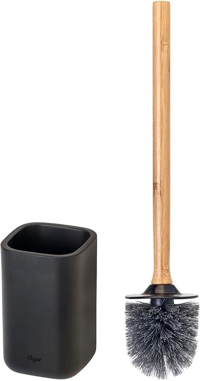 Vigar Zense Toilet Brush and Holder Set, Toilet Bowl Brush - Image 4