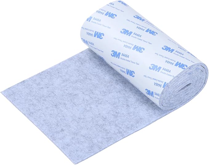 Felt Furniture Pads, Non Slip Self Adhesive Cuttable Felt Tape Gray Heavy Duty by VOCOMO