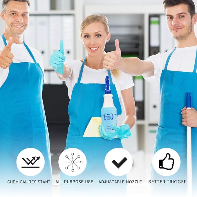Plastic Spray Bottle 2 Pack, 32 Oz, All-Purpose Heavy Duty Spraying Bottles - Image 5