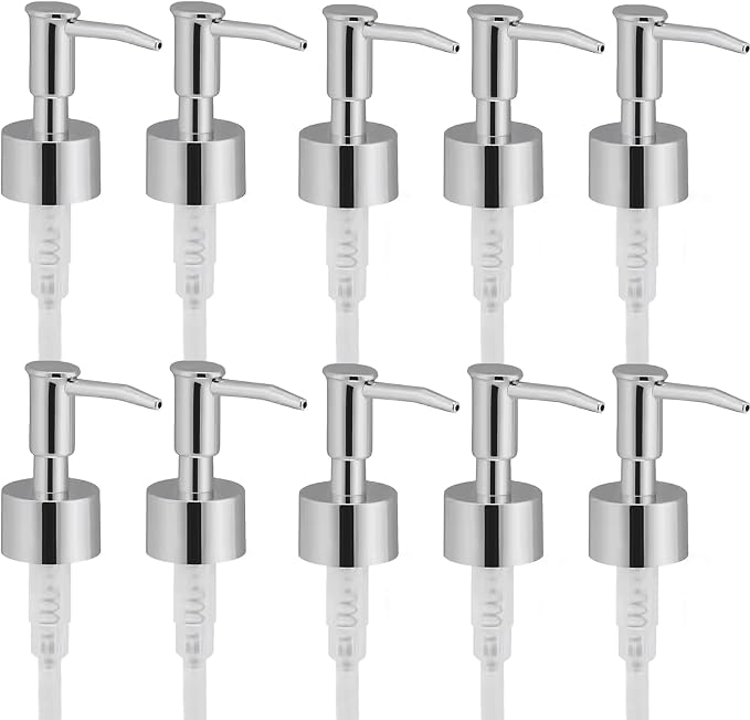 Soap Dispenser Pump Head Replacement 10 Pack, 28/400 Threads Standard Size by LUNESTELLA