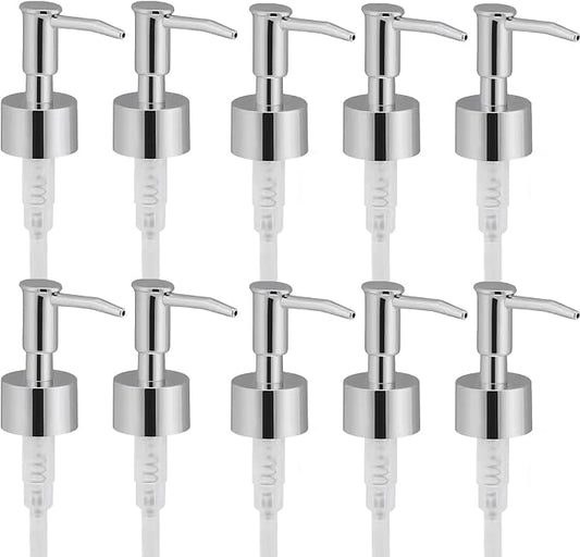 Soap Dispenser Pump Head Replacement 10 Pack, 28/400 Threads Standard Size by LUNESTELLA