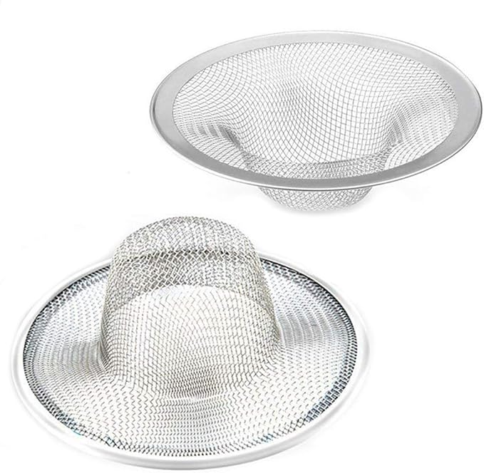 2 Pcs Heavy Duty Stainless Steel Slop Basket Filter Trap, 4.41" Top / 2.44" by BESSEEK
