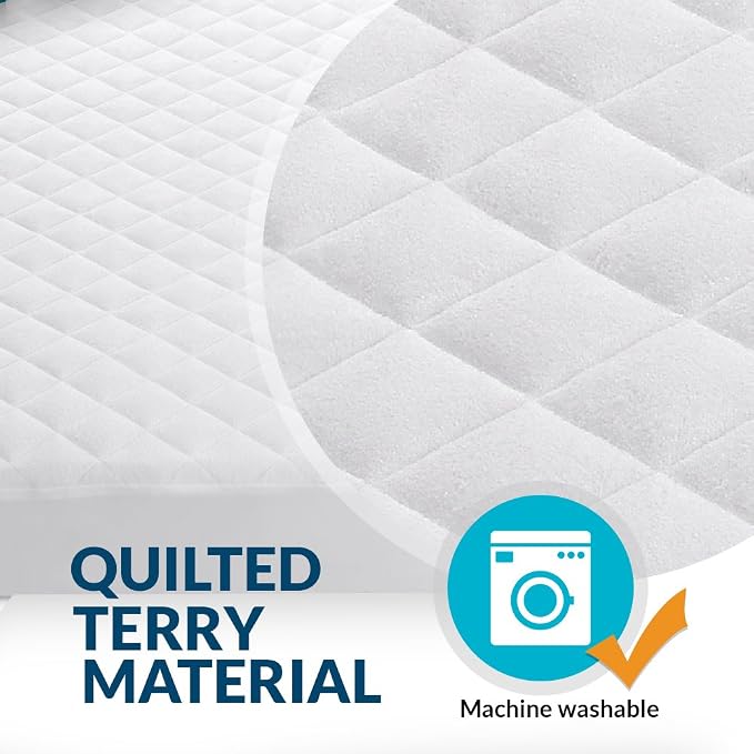 Mini Crib Mattress Protector 100% Waterproof, Noiseless – Viscose Made from - Image 6