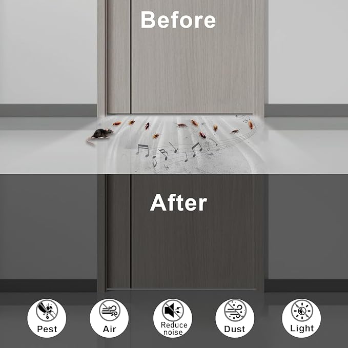White Weather Stripping, Strong Self Adhesive Weather Stripping Door Seal - Image 5