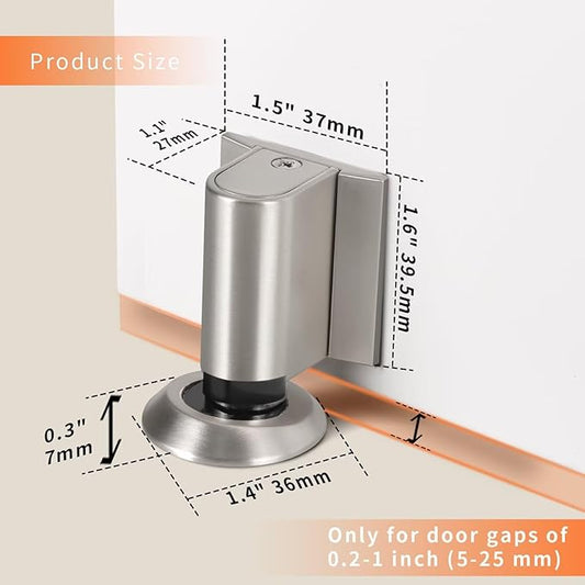 Bak Bo Magnetic Door Stoppers 2 Pack Bottom of Door Holder Keep Door Open No - Image 2