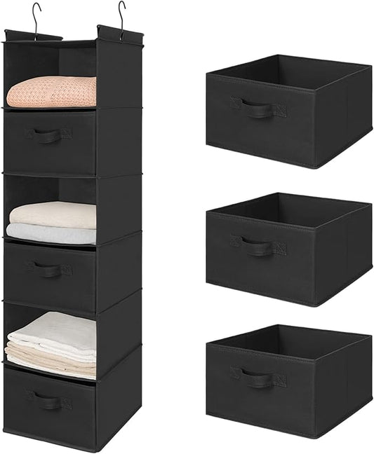 MAX Houser 6 Tier Shelf Hanging Closet Organizer, Closet Hanging Shelf by MAXHouser