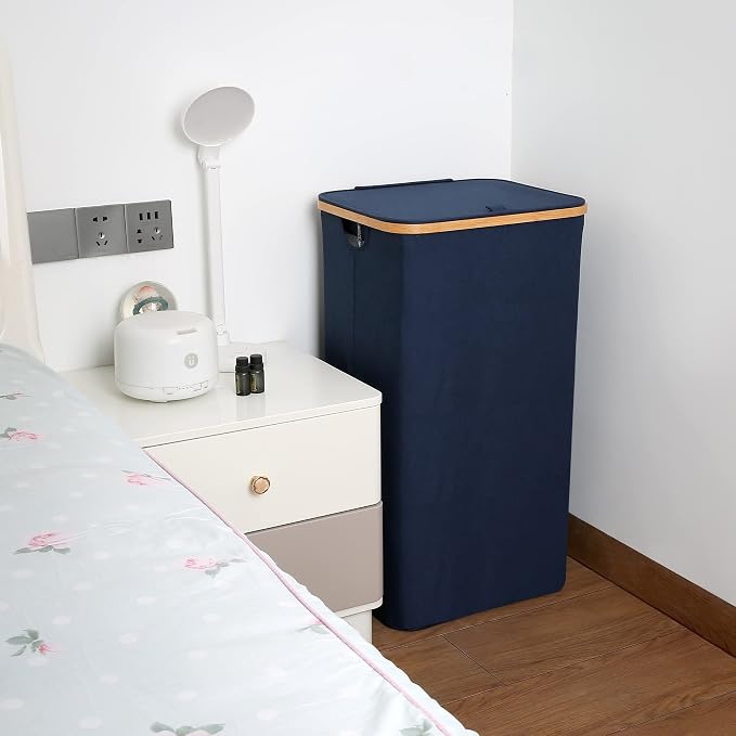 efluky Laundry Basket with Lid and Removable Bag, 100L Tall Laundry Hamper with - Image 6