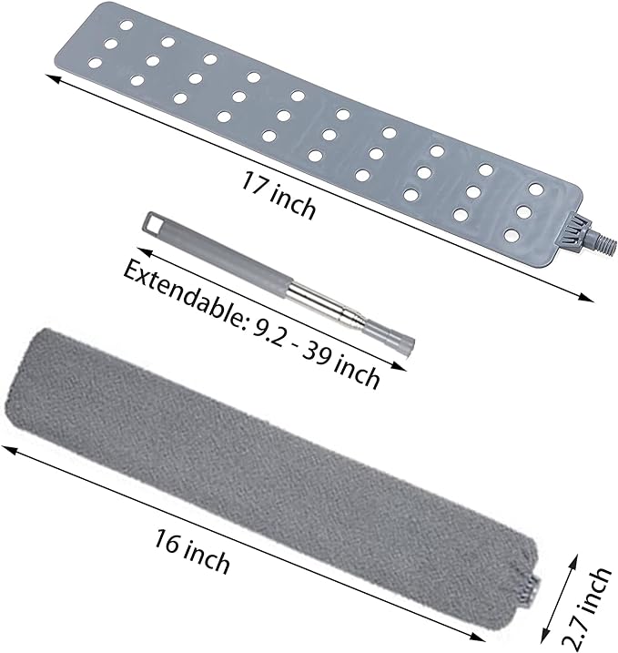 Upgraded Under Appliance Cleaning Gadgets, Microfiber Gap Duster, Skinny Flat - Image 3