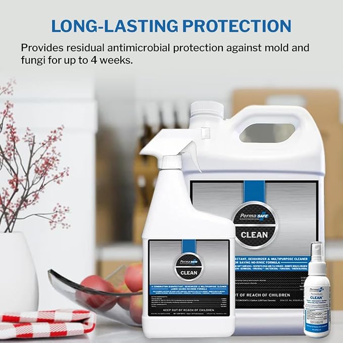 PermaSafe CLEAN, All-Purpose Hospital Disinfectant Cleaner; No Rinse, Soft & - Image 8