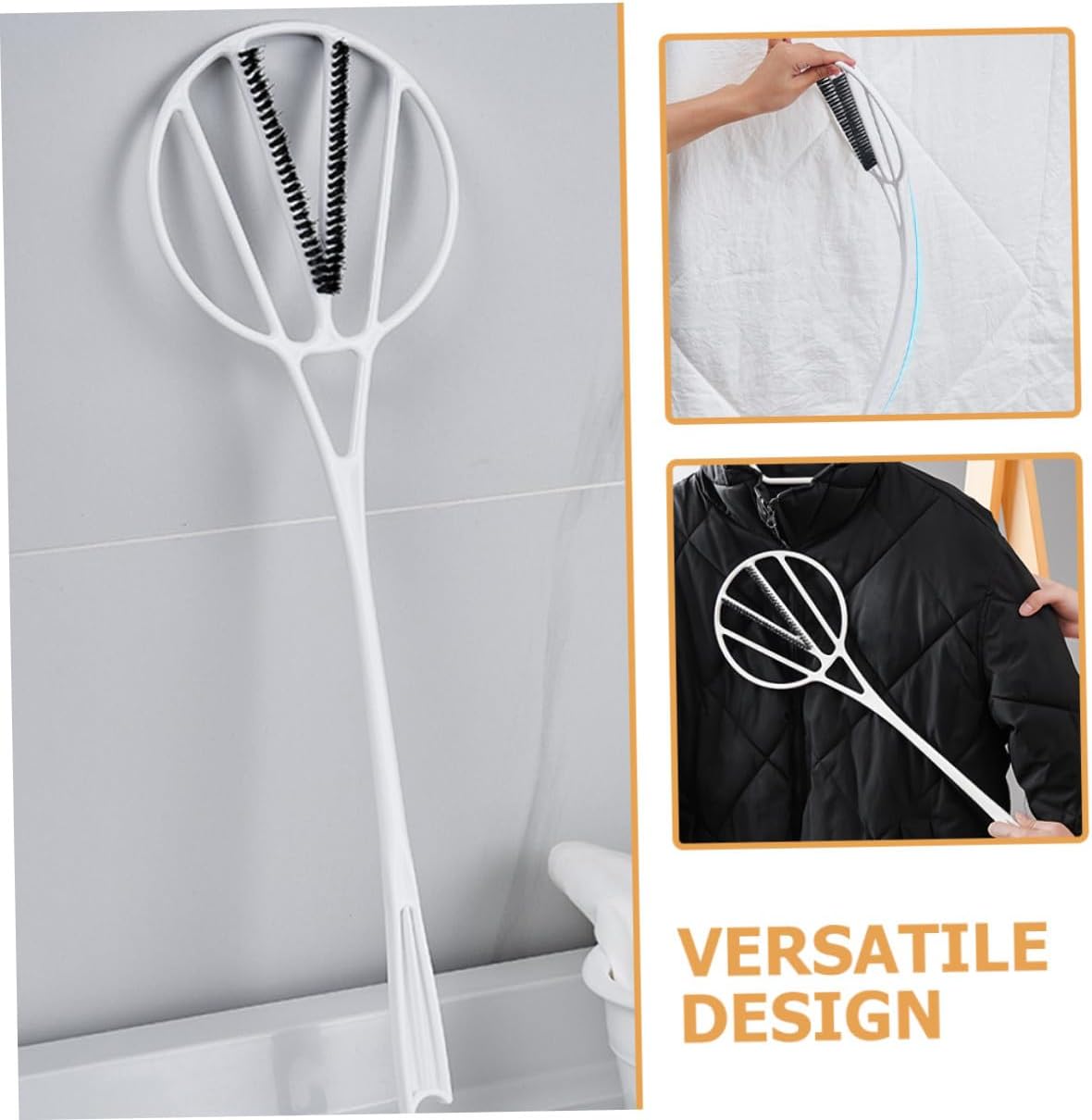VICASKY Quilt Cleaning Tool with Long Handle for Dust and Mattress Dust Removal White Quilt Duster for Household Cleaning Suitable for Drying Down Duvet Care